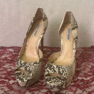 Steve Madden Snake Print Heels